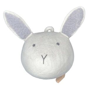 Crate & kids felt bunny animal face room wall decor